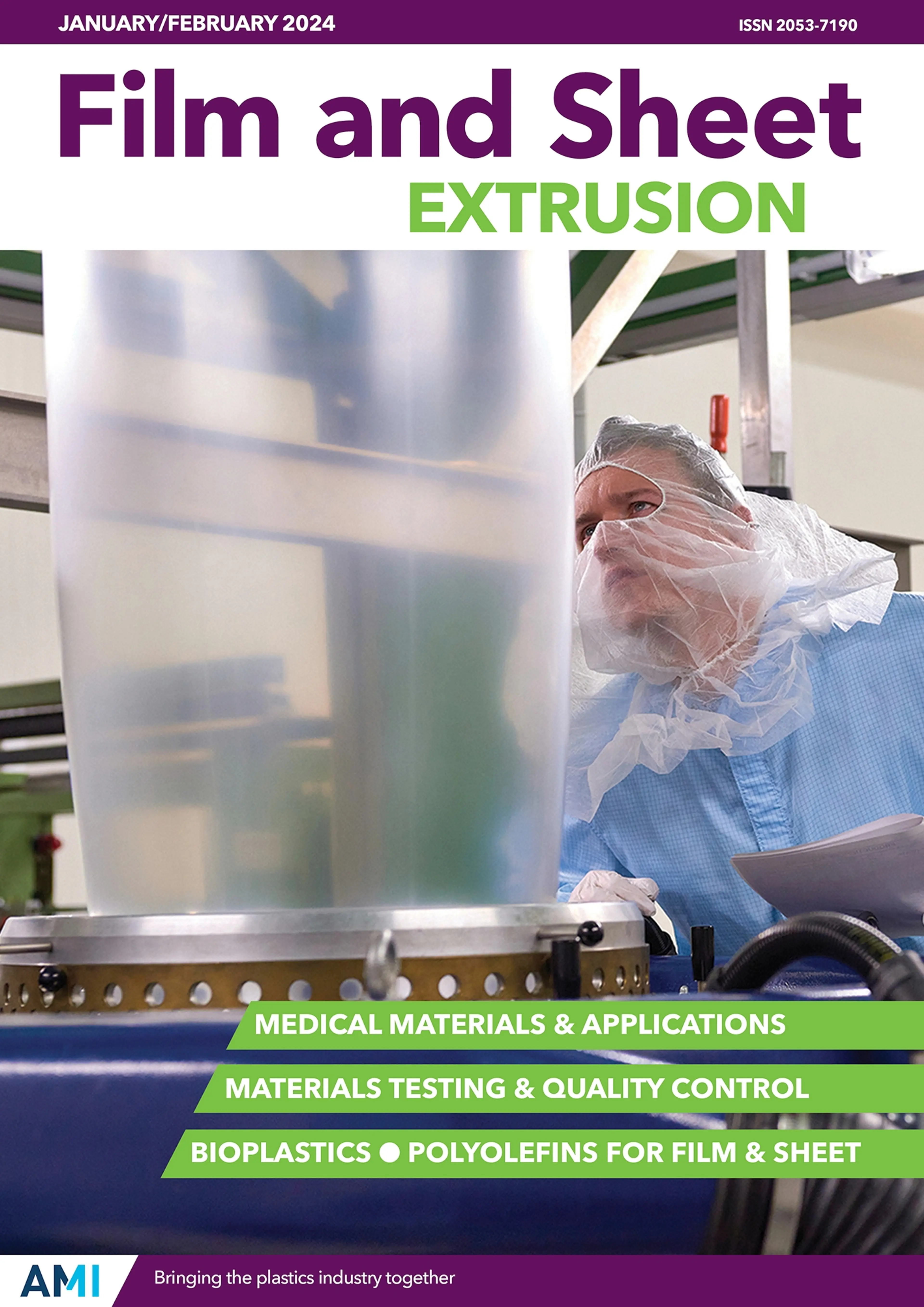 Cover of AMI's Film and Sheet magazine Feb 2024 issue