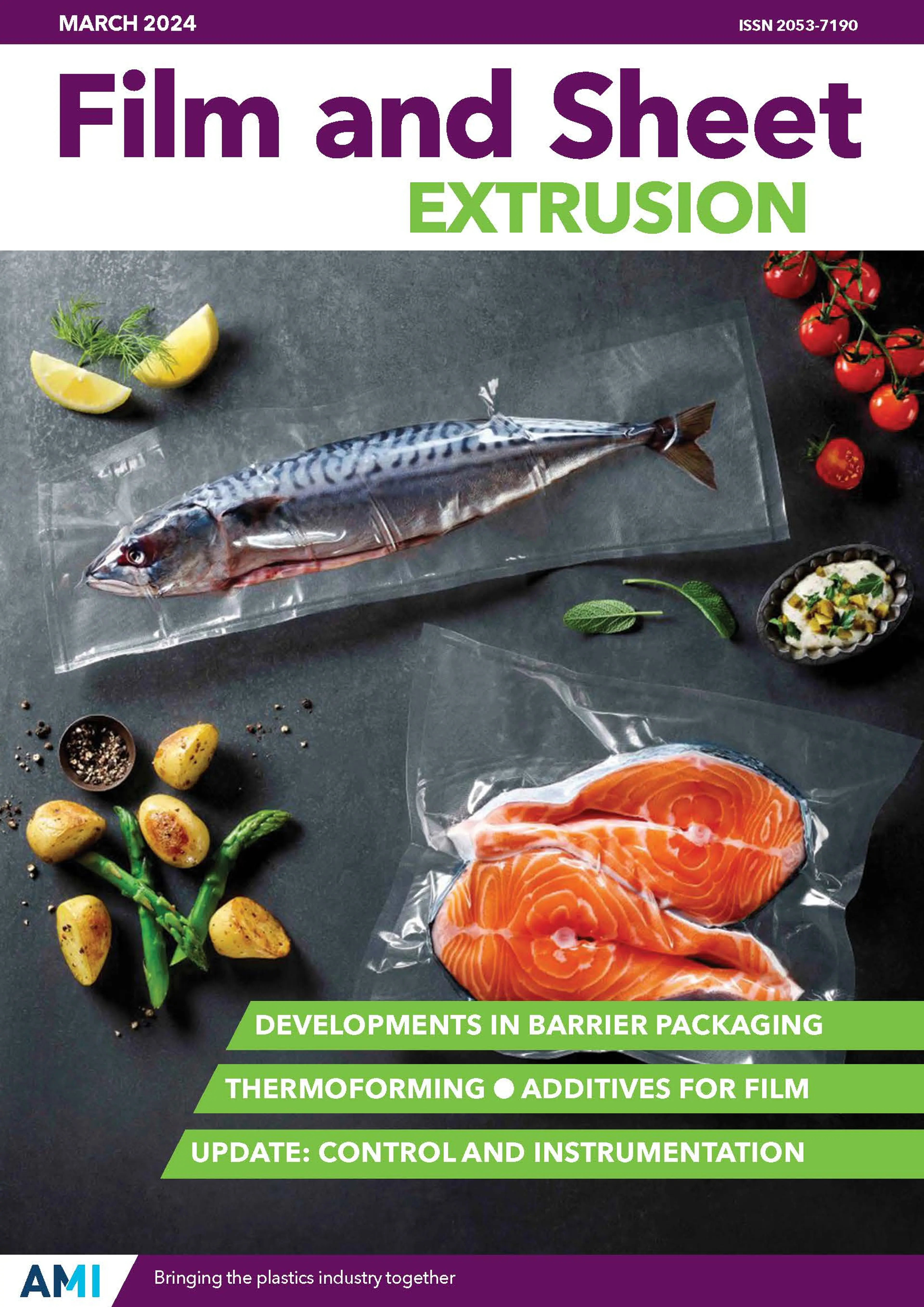 Cover of AMIs Film and Sheet extrusion magazine March 2024