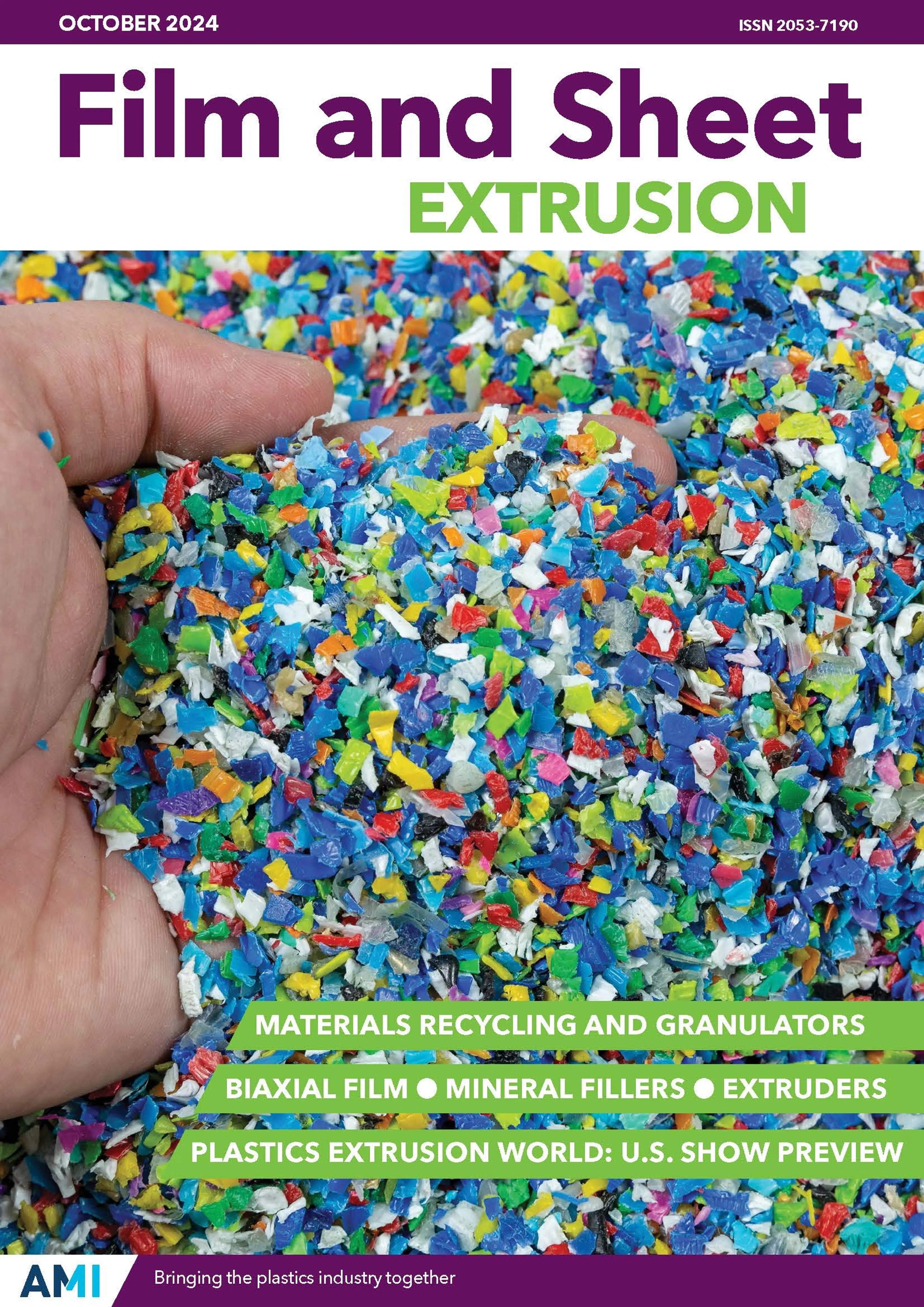Cover of AMI's Film and Sheet Extrusion magazine Oct24 issue