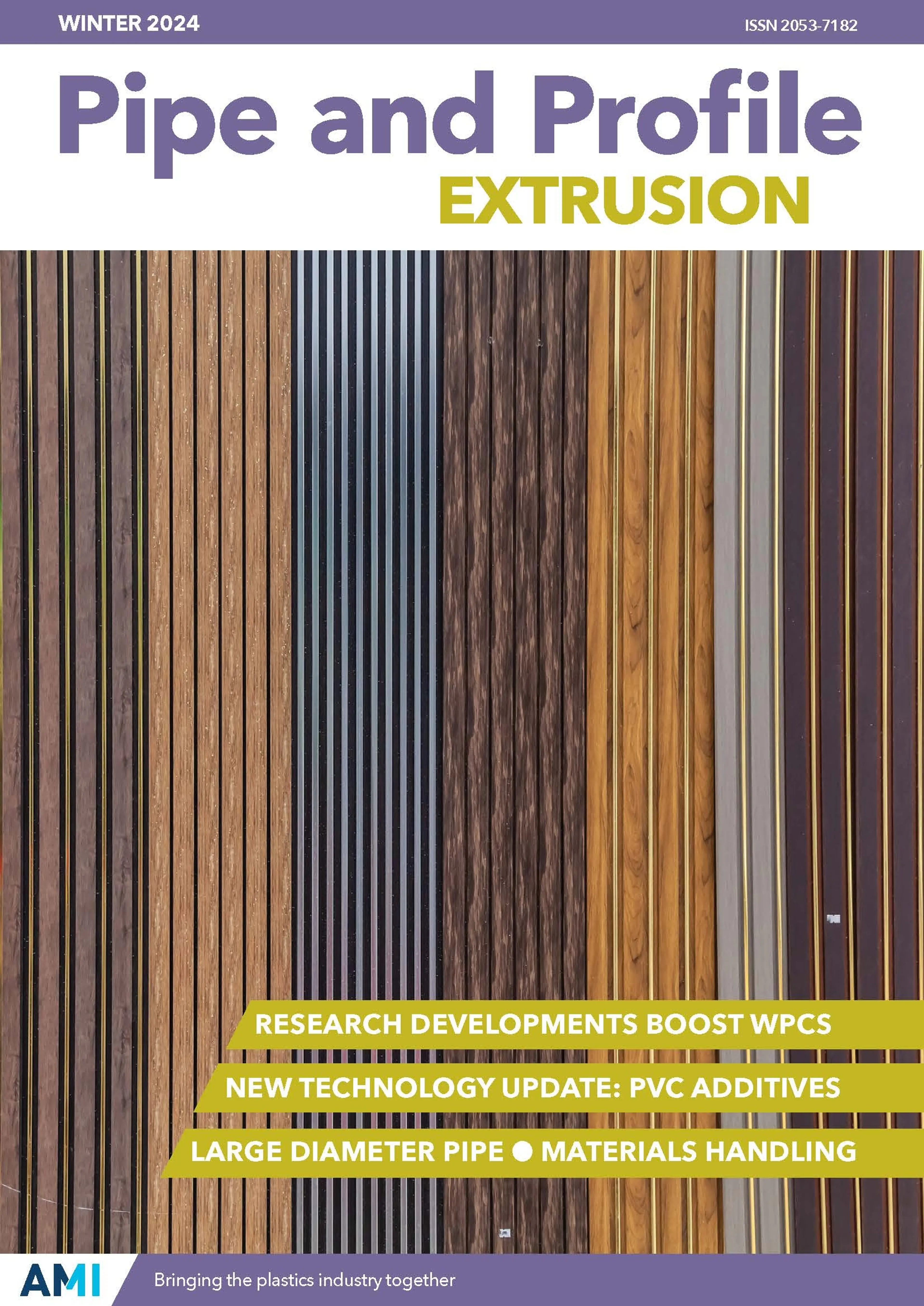 Cover of AMI Pipe and Profile Extrusion magazine Winter 2024