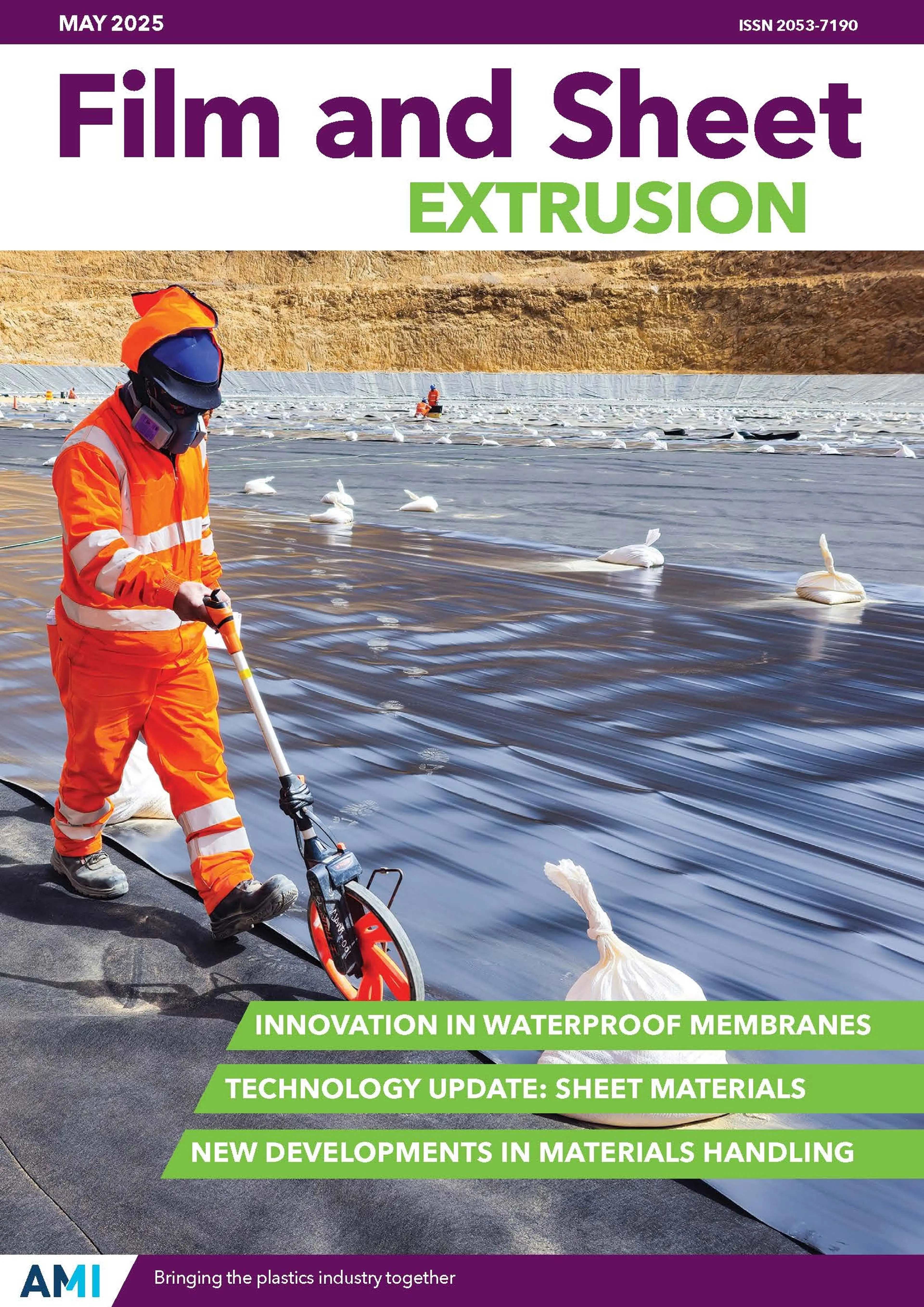 Cover of AMI's Film and Sheet Extrusion Magazine May 2025