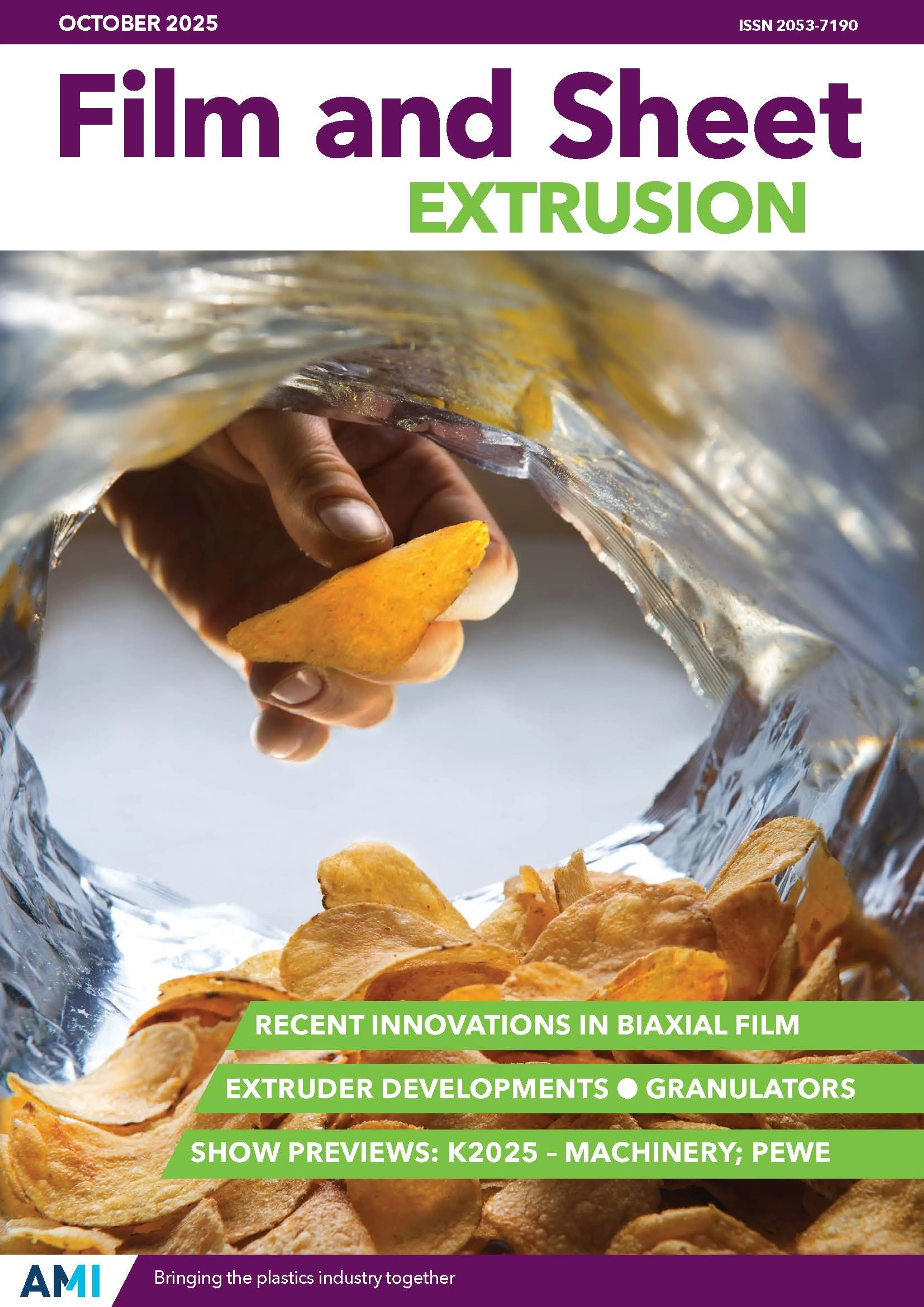Cover of AMI's Film and Sheet Extrusion magazine October 2025 issue