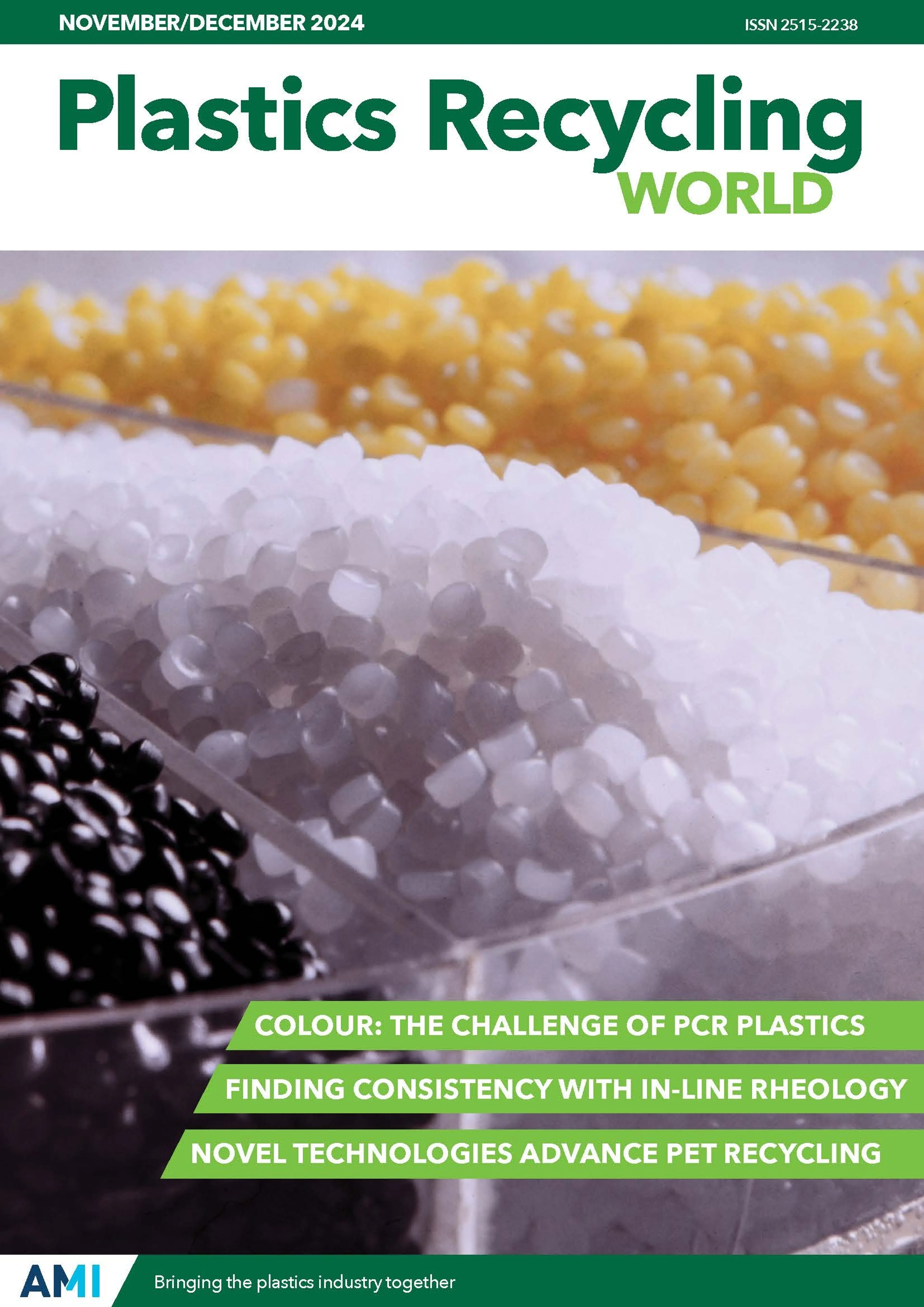 AMI's Plastics Recycling World magazine Dec24 cover