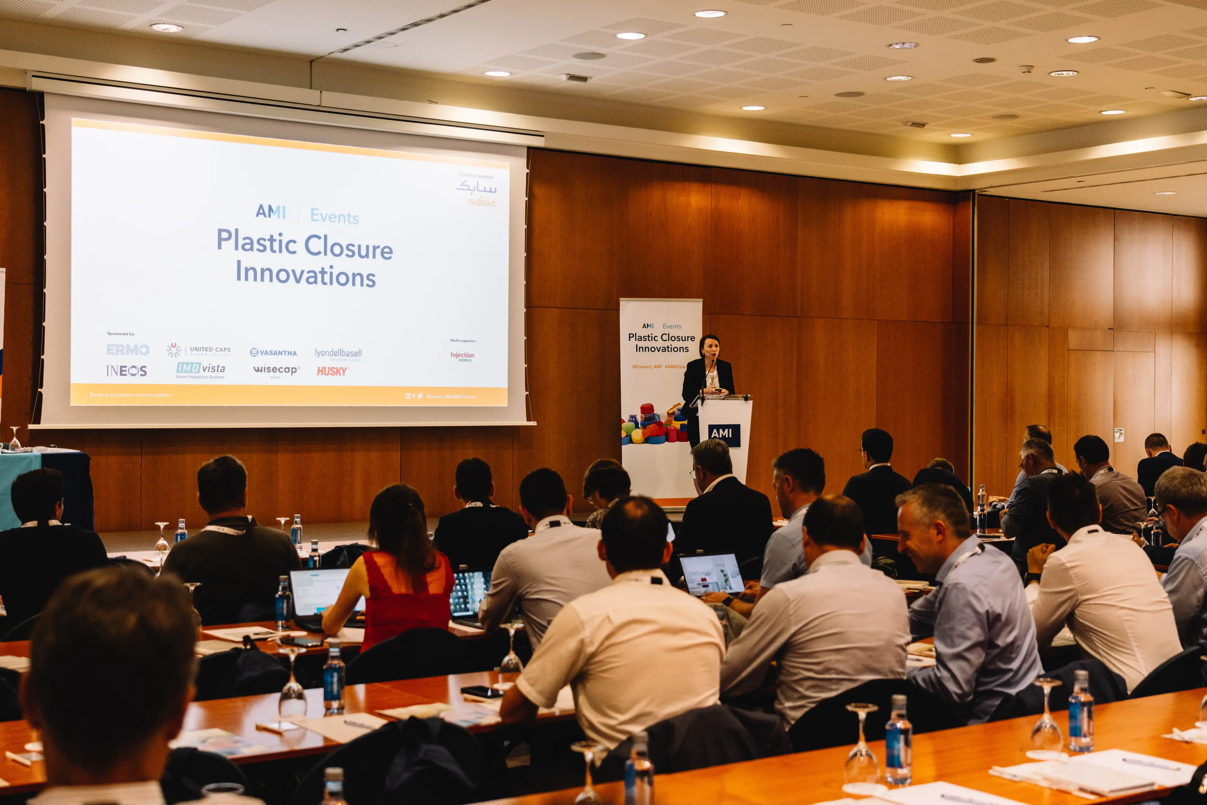Photo of the conference room at AMI's Plastic Closures event 2023